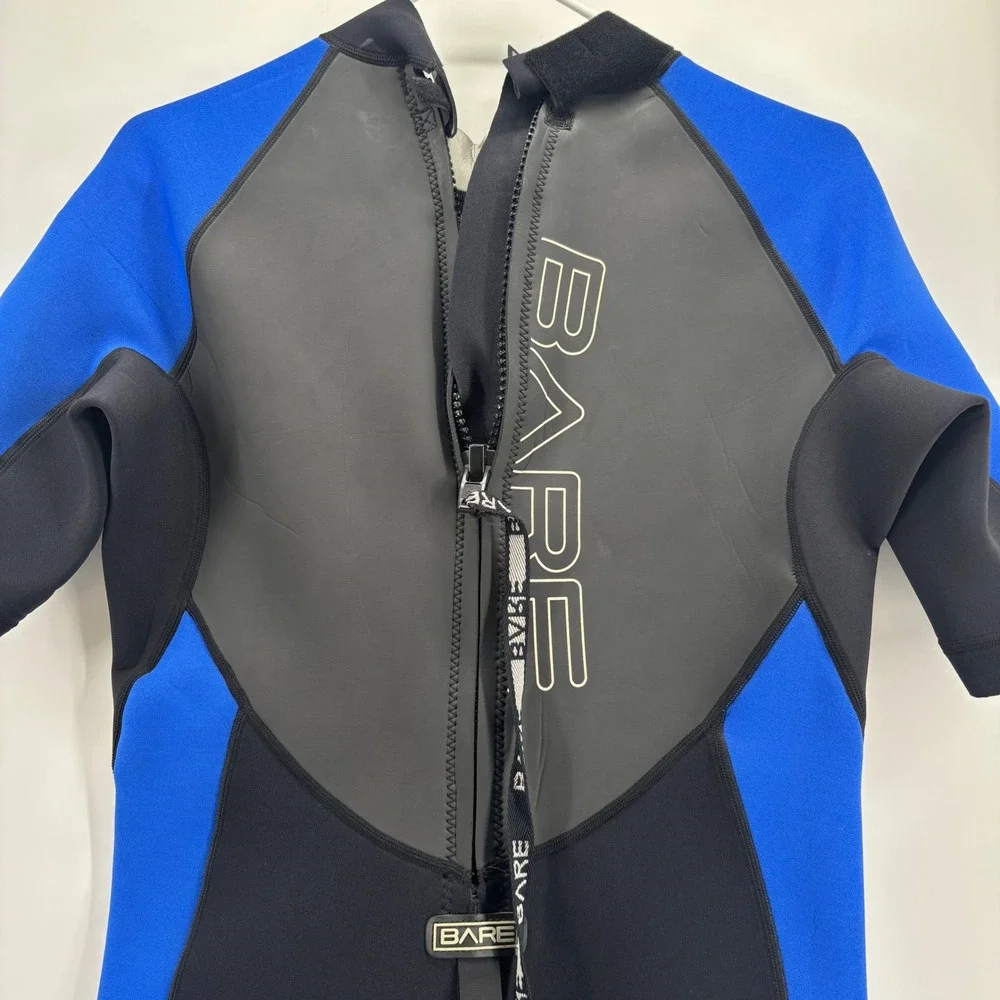 Bare Ignite Wetsuit Shorty Mens ML Blue Black Powerstretch Neoprene Diving Surf